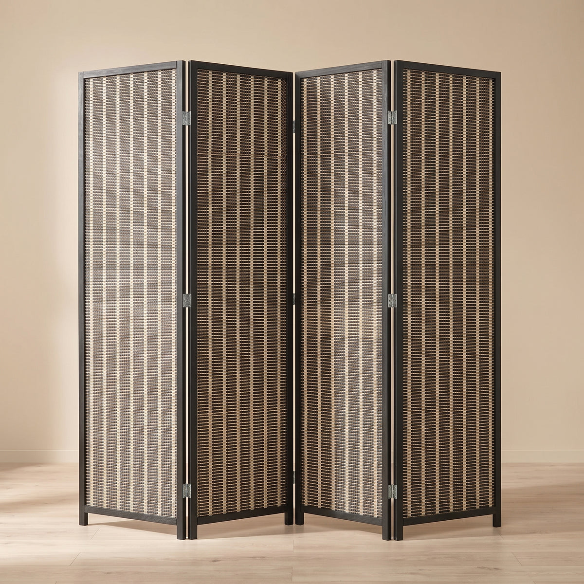 Paravent Bambou Design Pliable vu de trois quarts