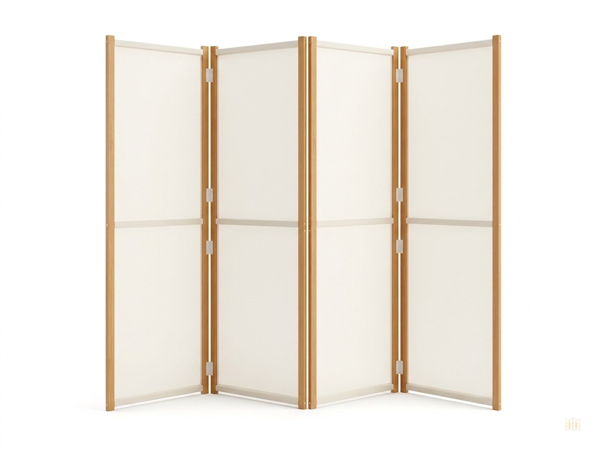 Paravent Blanc Bois