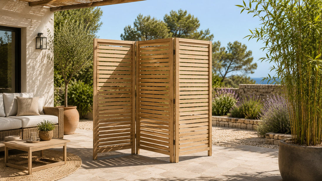 Paravent en bois pour extérieur