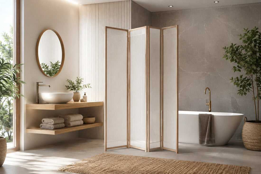 Paravent pour salle de bain
