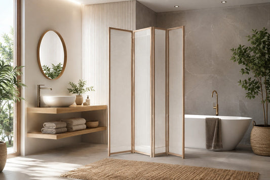 Paravent pour salle de bain