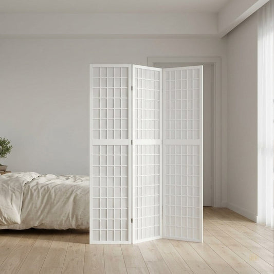 Paravent Blanc Bois Design