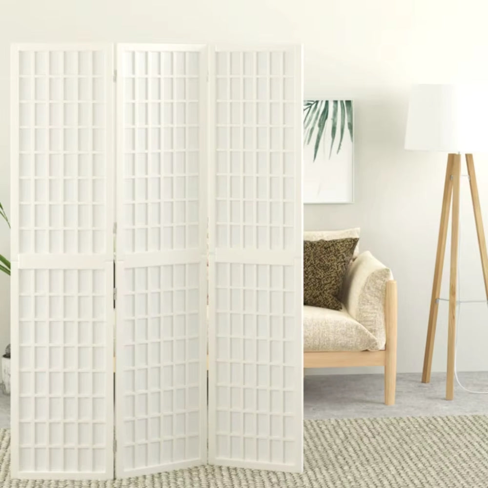 Paravent Blanc Bois Design