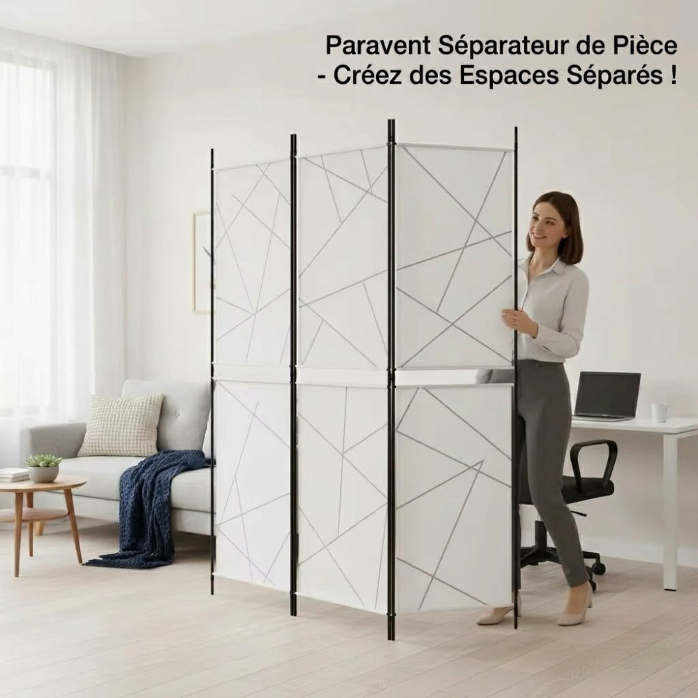 Paravent Bureau Blanc Chambre