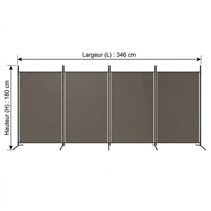 Paravent Tissu Pliable