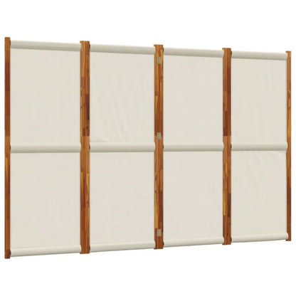 Paravent Blanc en Tissu