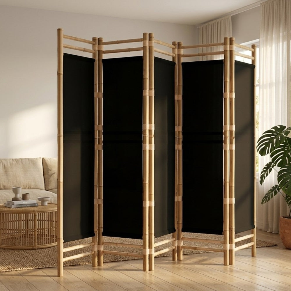 Paravent Bambou Tissu