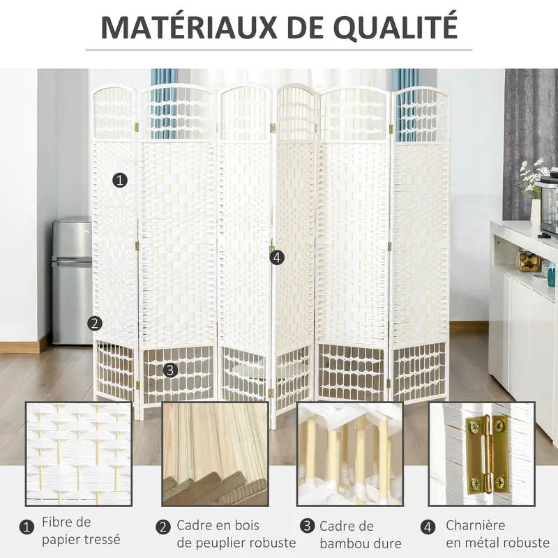 Paravent Bambou Pliable