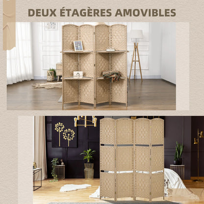Paravent Bois Intérieur Pliable