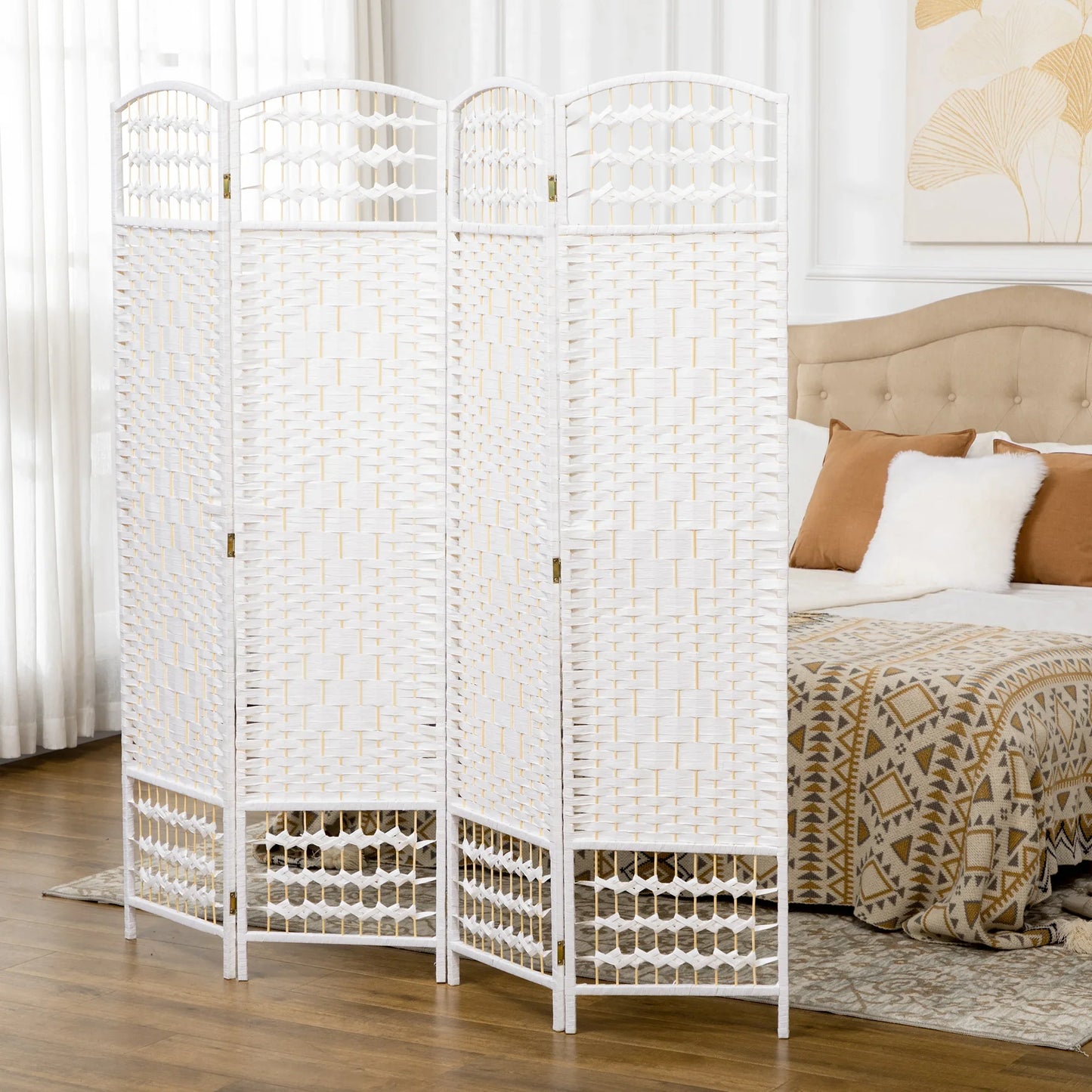 Paravent Pliable Blanc