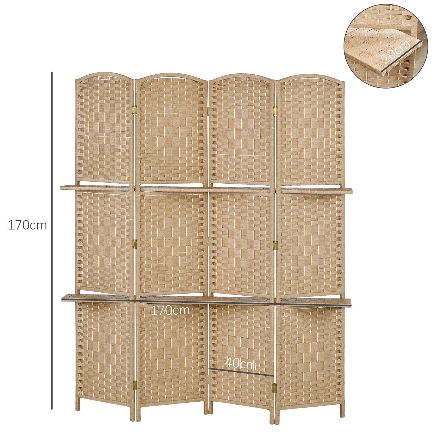 Paravent Bois Intérieur Pliable