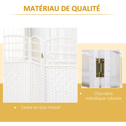 Paravent Pliable Blanc