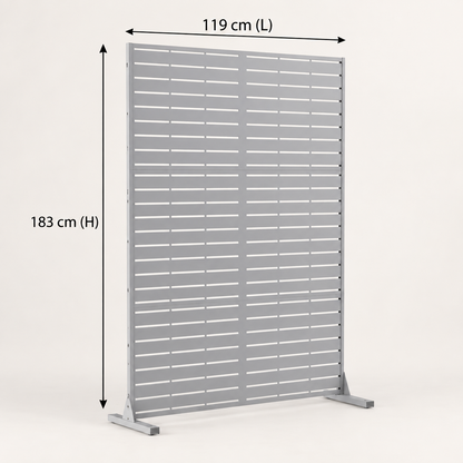 Paravent Terrasse blanc dimensions largeur 119 cm hauteur 183 cm