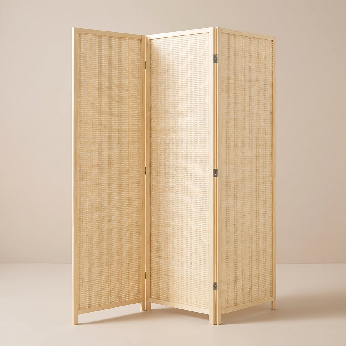 Paravent Bambou Bois vu de trois quarts