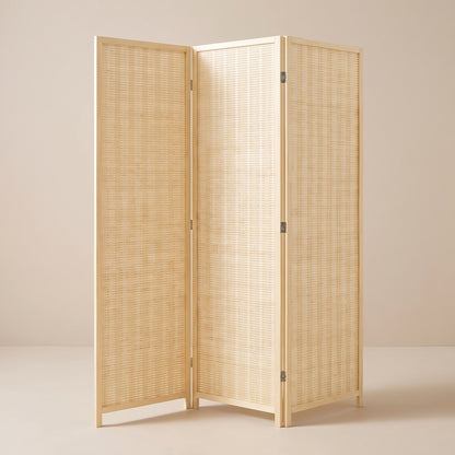 Paravent Bambou Bois vu de trois quarts