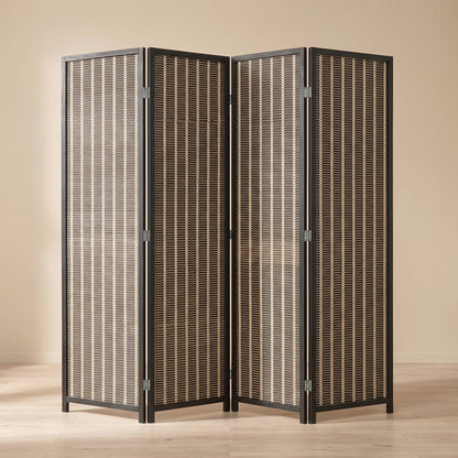 Paravent Bambou Design Pliable vu de trois quarts
