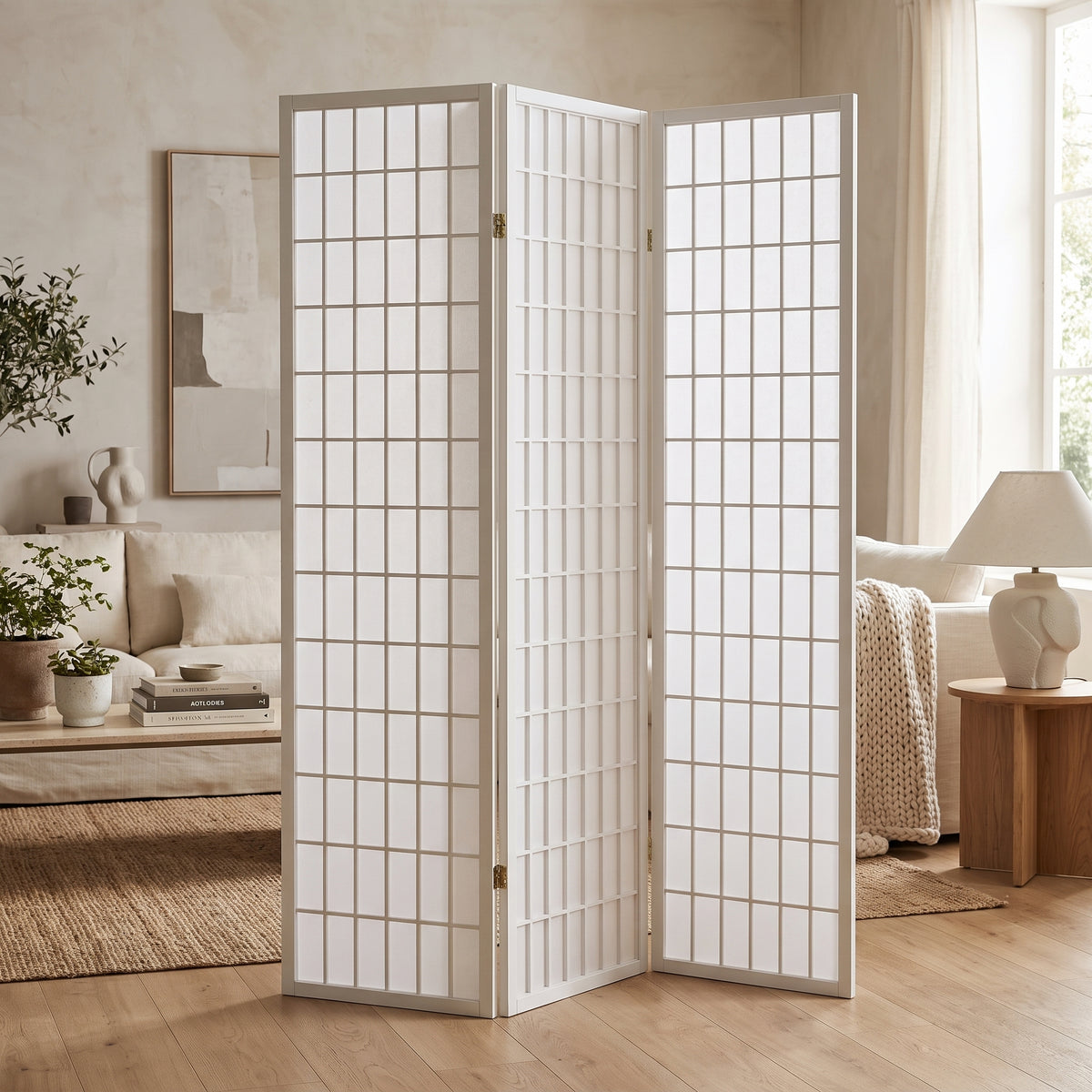 Paravent Blanc Bois Design dans son environnement