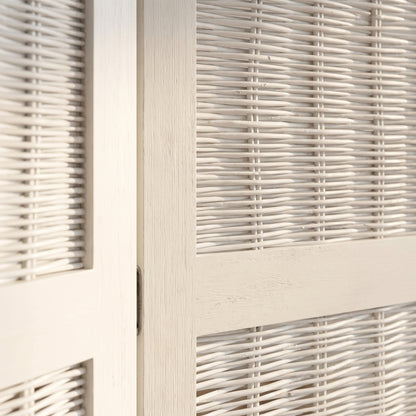 Paravent Blanc Bois Intérieur, gros plan sur la matière