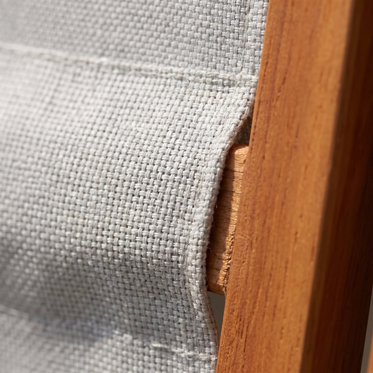 Paravent Blanc en Tissu, gros plan sur la matière