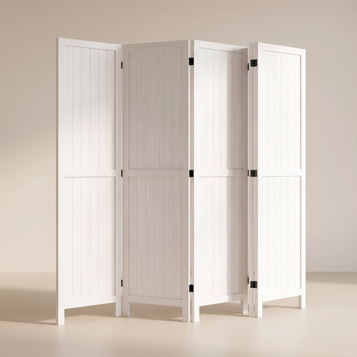 Paravent Bois Chambre vu de trois quarts