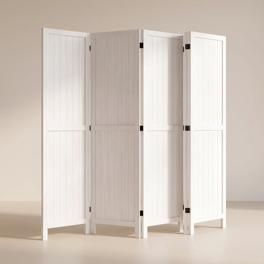 Paravent Bois Chambre vu de trois quarts