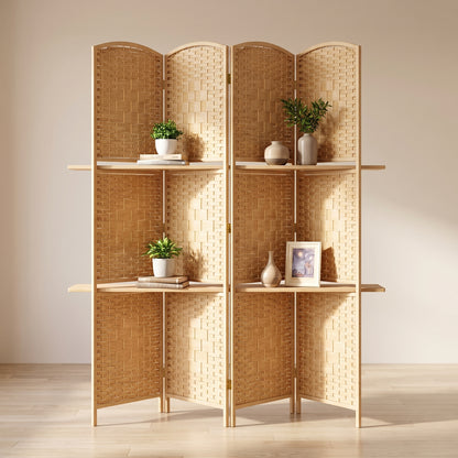 Paravent Bois Intérieur Pliable vu de trois quarts