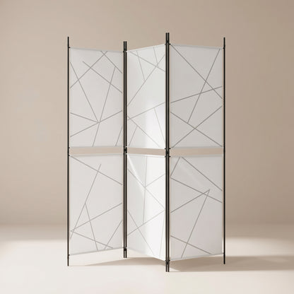 Paravent Bureau Blanc Chambre vu de trois quarts