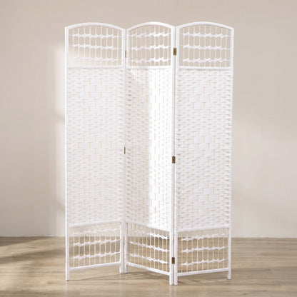 Paravent Chambre Blanc vu de trois quarts