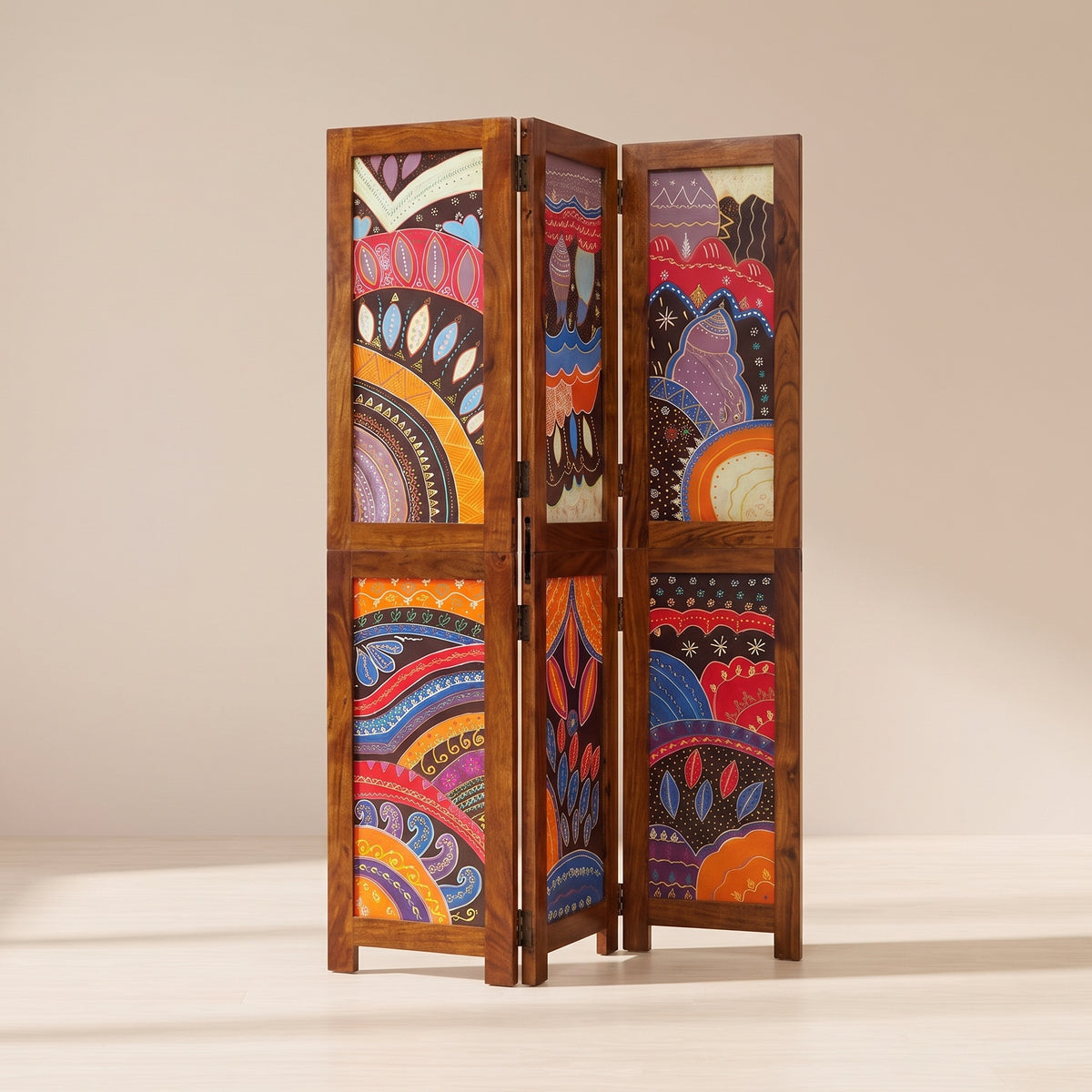 Paravent Chambre Design Solide vu de trois quarts