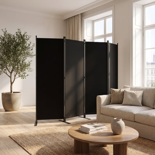 Paravent Noir Pliable dans son environnement