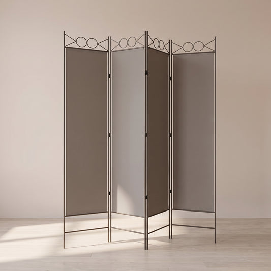 Paravent Tissu vu de trois quarts