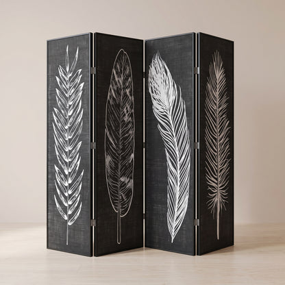 Paravent Tissu Solide vu de trois quarts