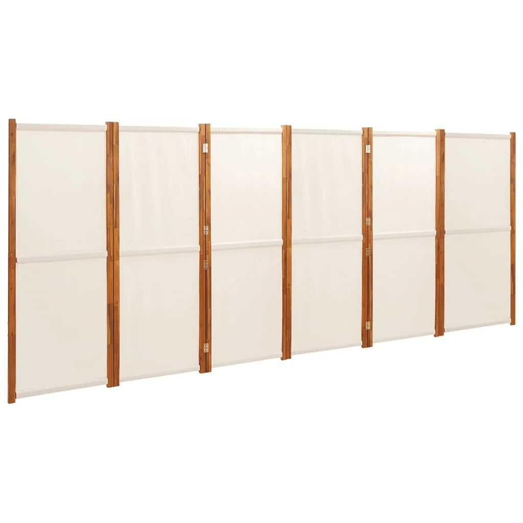 Paravent Blanc en Tissu