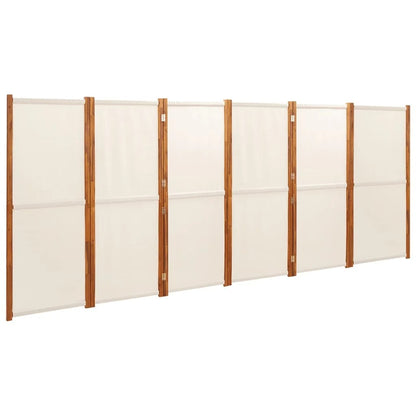 Paravent Blanc en Tissu