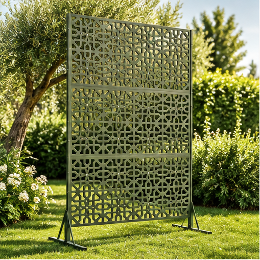 Paravent vert jardin - visuel de mise en scène